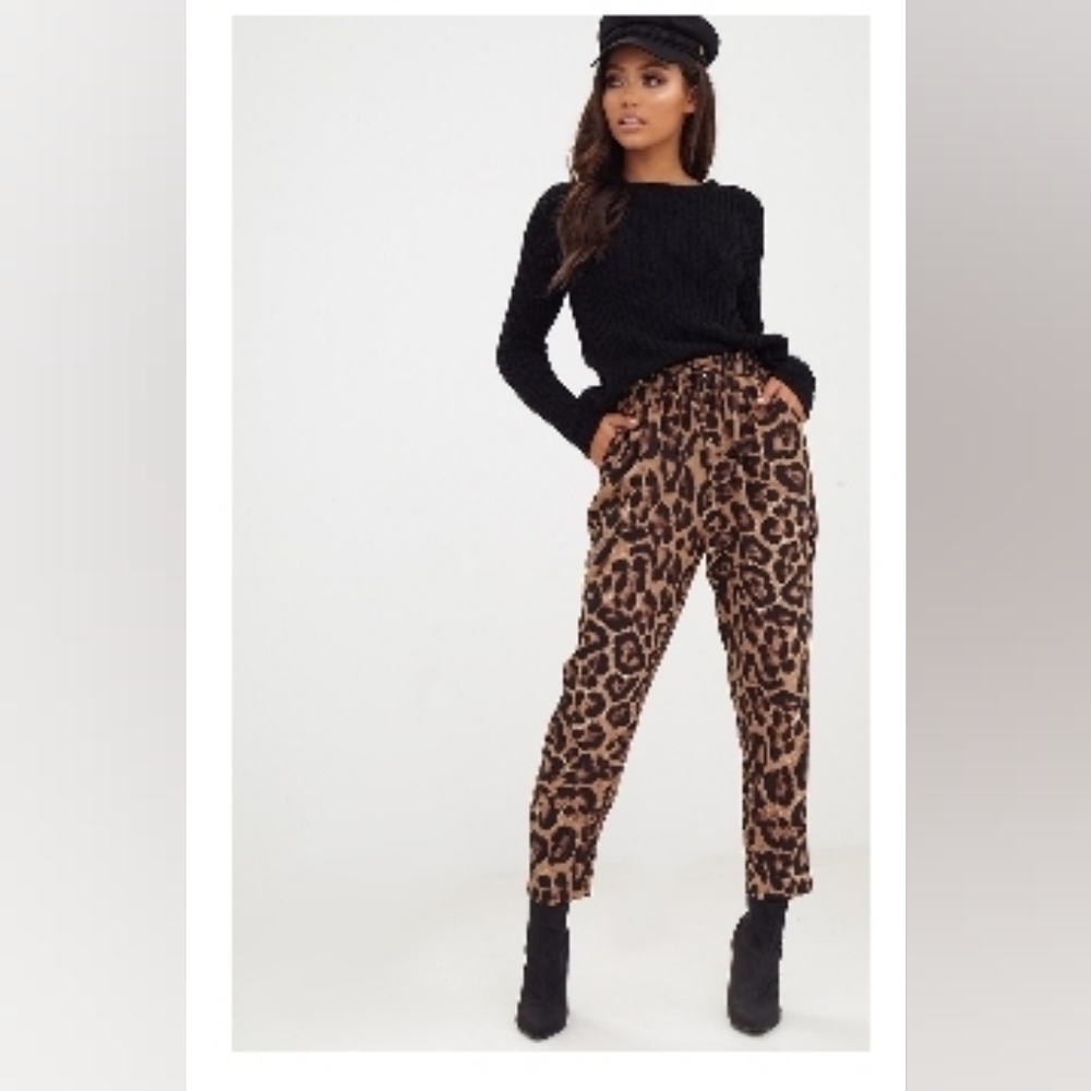 Woman's PLT leopard print pants